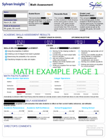 Reading Assessment (Sylvan Insight).